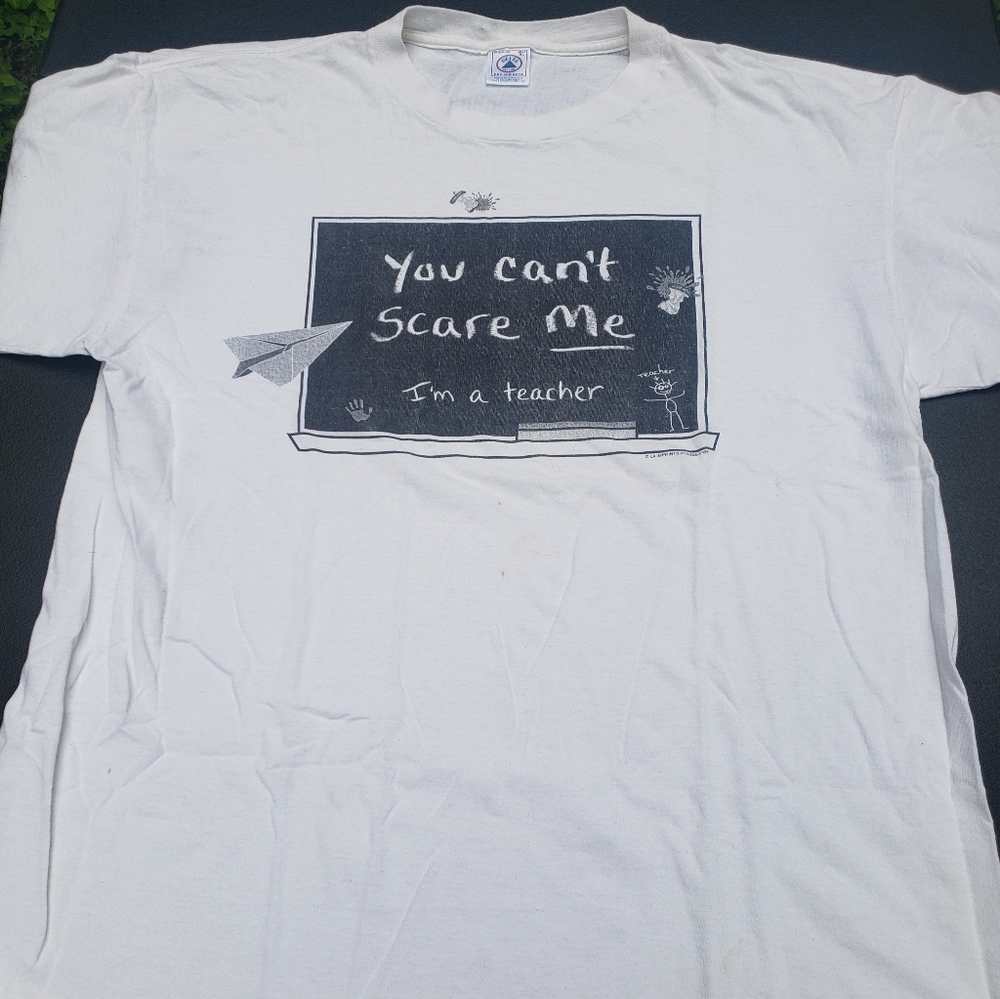 Vintage 90s Mens Comic T-shirt XL (Teacher)